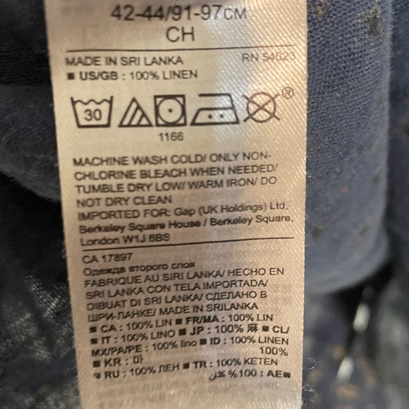 Banana Republic Floral Print Linen Shirt - Small - Picture 6 of 6